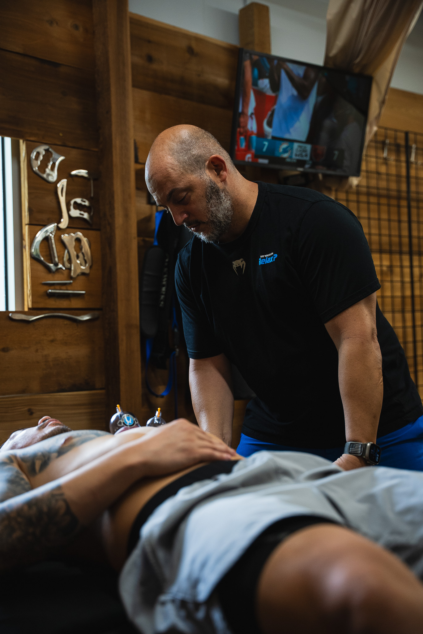 Sports massage therapy session at Relax and Get Results